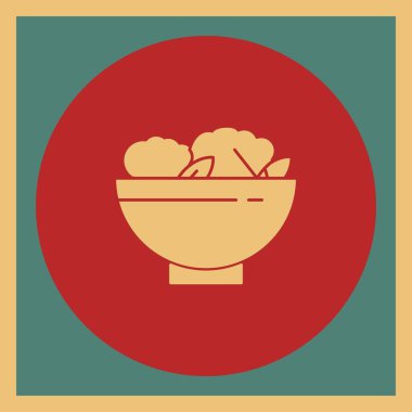 Projemiz için salata simgesi