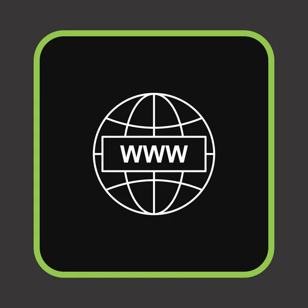 World Wide Web Ikon Projekt — Stock Vector