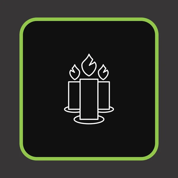 Candle Icon Your Projec — Stock Vector