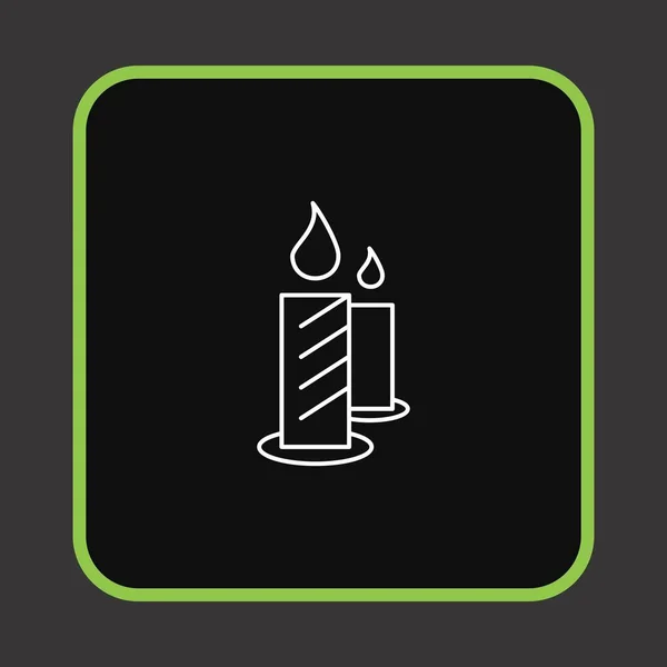 Candle Icon Your Projec — Stock Vector