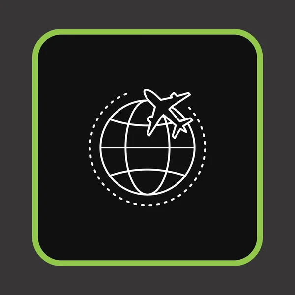 Weltreise Ikone Für Ihr Projekt — Stockvektor