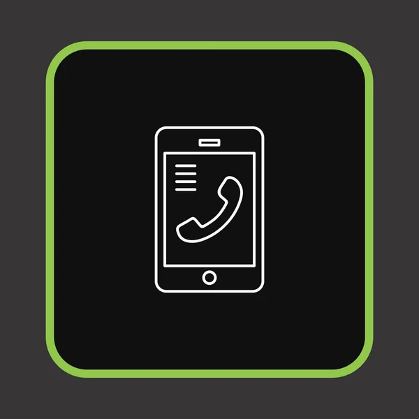 Telefon Symbol Vektorabbildung — Stockvektor