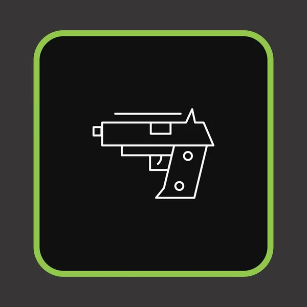 Pistol Icon Your Project — Stock Vector