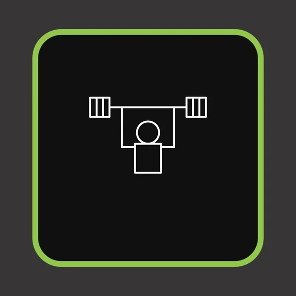 Gym Icon Vector Illustration — Stock Vector