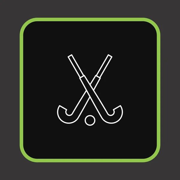 Icône Hockey Symbole Une Seule Ligne Illustration Vectorielle — Image vectorielle