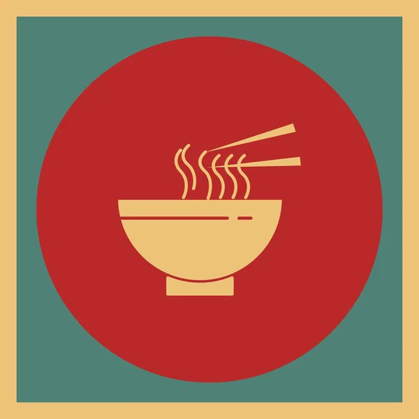 Noodles Icoon Voor Project — Stockvector