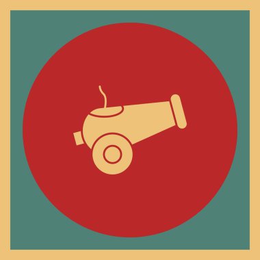 Polisin tek düz simgesinin vektör illüstrasyonu