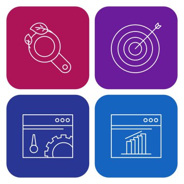 seo modern simgesinin vektör illüstrasyonu