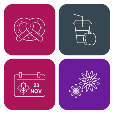 Noel ağacı simgeleri vektör illüstrasyonunu ayarla