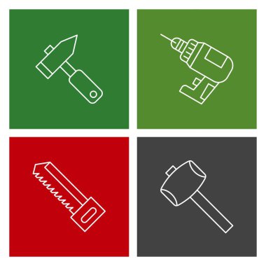 Yapı aracı simgesinin vektör illüstrasyonu