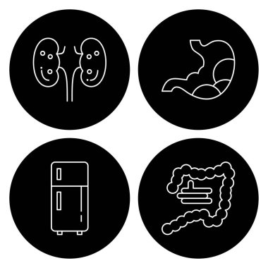 Web ve mobil uygulama için 4 Kullanıcı Arayüzü Simgesi ayarlandı