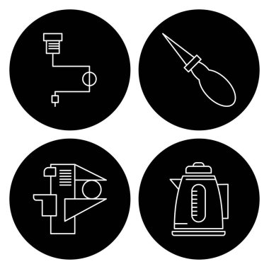 Modern oto tamir simgesinin vektör illüstrasyonu