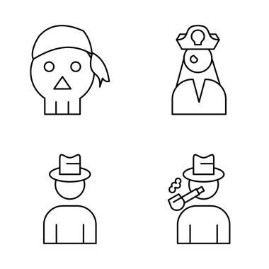 Cadılar Bayramı simgelerinin vektör illüstrasyonu