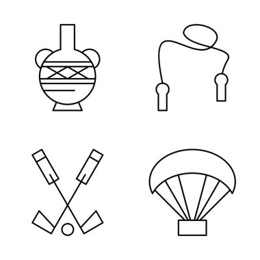 Web ve mobil uygulama için 4 Kullanıcı Arayüzü Simgesi ayarlandı