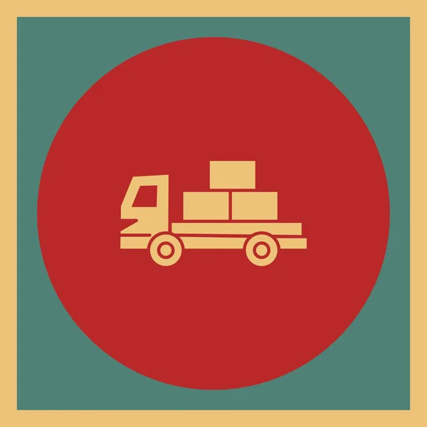 Значок Транспортної Вантажівки Вашого Проекту — стоковий вектор