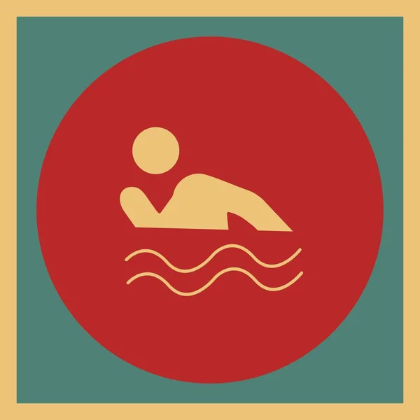 Swimming Icon Vector Illustration — Stock Vector