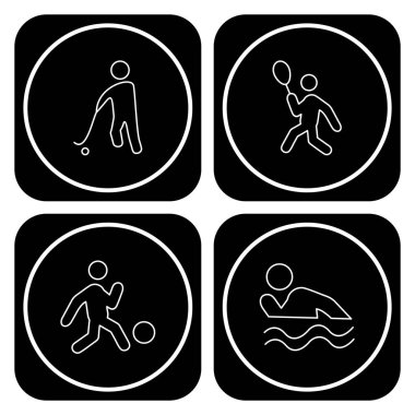 Evrensel İlişkili 4 Basit Renk Simgesi