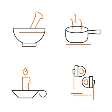 Evrensel simgeler kümesi, vektör illüstrasyonu