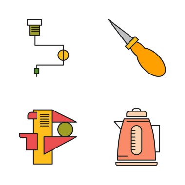 Minimalist simgeler kümesi, vektör çizimleri