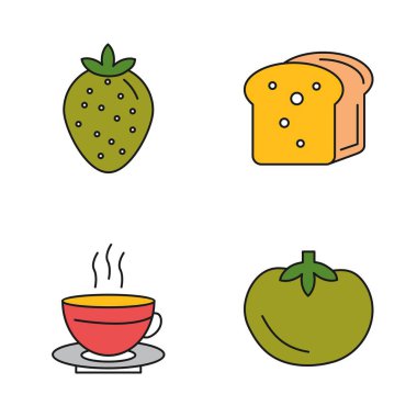 Evrensel İlişkili 4 Basit Renk Simgesi