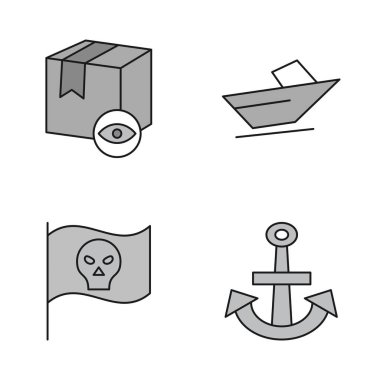 Boşluğu Kopyalayan Evrensel Simgelerin Seti