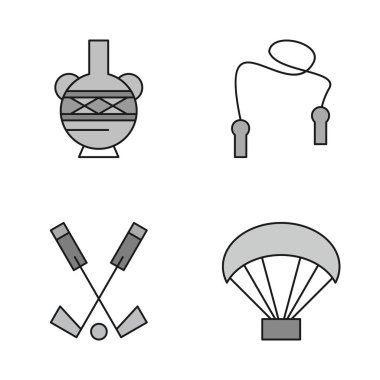 Web ve mobil uygulama için 4 Kullanıcı Arayüzü Simgesi ayarlandı