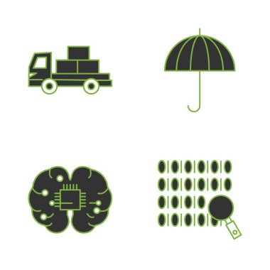 Evrensel simgeler kümesi, vektör illüstrasyonu