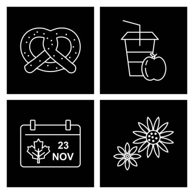 Evrensel simgeler kümesi, vektör illüstrasyonu