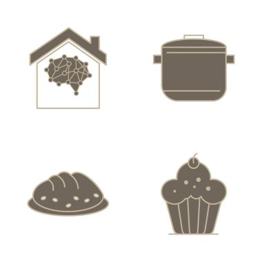 Web ve mobil uygulama için 4 Kullanıcı Arayüzü Simgesi ayarlandı