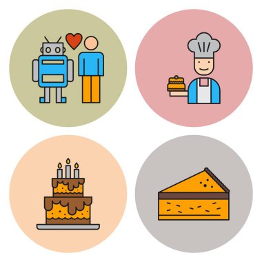 Web siteleri ve Mobil Uygulamalar için Evrensel Modern Simge