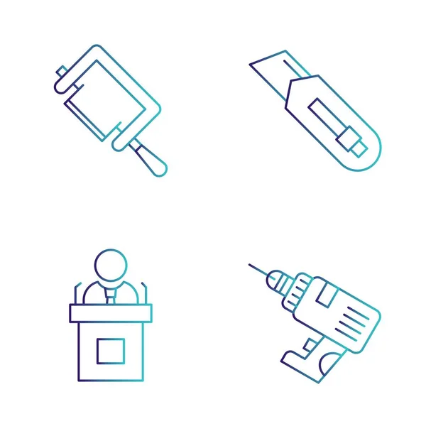 Conjunto Iconos Minimalistas Ilustraciones Vectoriales — Archivo Imágenes Vectoriales