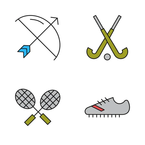 Set Minimalistic Icons Vector Illustrations — Stock Vector