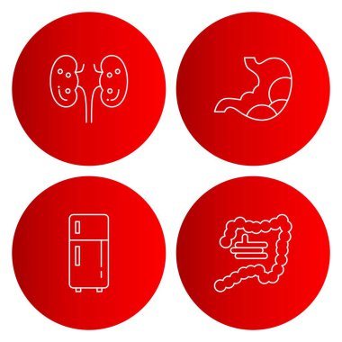 Web ve mobil uygulama için 4 Kullanıcı Arayüzü Simgesi ayarlandı