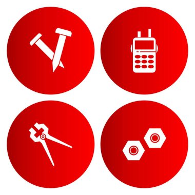 Evrensel İlişkili 4 Basit Renk Simgesi