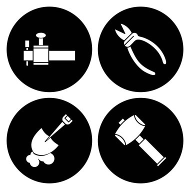 Evrensel simgeler kümesi, vektör illüstrasyonu