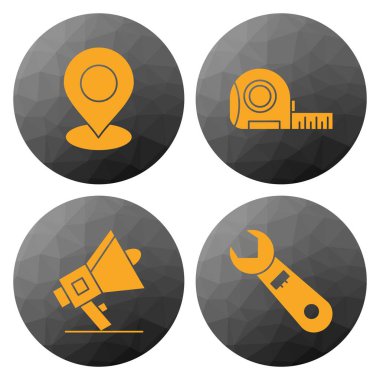 Web ve mobil uygulama için kullanıcı arayüzü simgesi ayarlandı