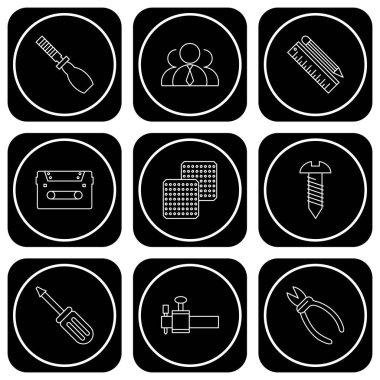 Web ve mobil uygulamalar için kullanıcı arayüzü simgeleri ayarlandı