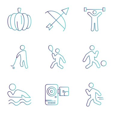 simge koleksiyonu, Evrensel Ağ Simgeleri Kümesi, vektör illüstrasyonu 