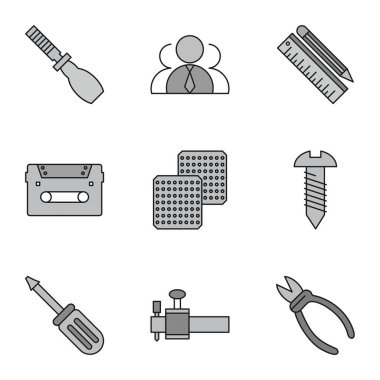 Web ve mobil uygulamalar için kullanıcı arayüzü simgeleri ayarlandı