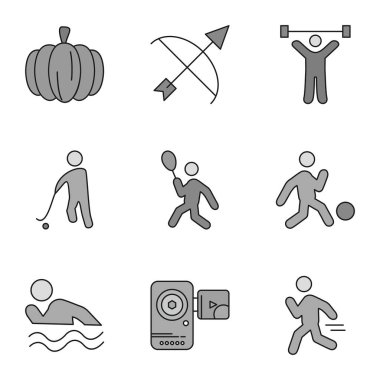 simge koleksiyonu, Evrensel Ağ Simgeleri Kümesi, vektör illüstrasyonu 