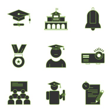 Evrensel simgeler kümesi, vektör illüstrasyonu