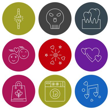 Boşluğu Kopyalayan Evrensel Simgelerin Seti  