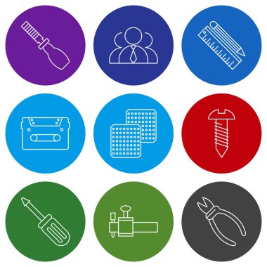 Web ve mobil uygulamalar için kullanıcı arayüzü simgeleri ayarlandı