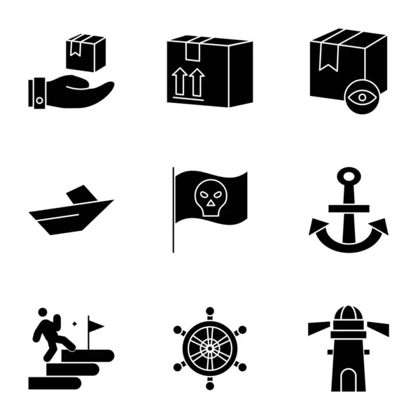 Set Von Universal Simple Icons Sammlung Vektorillustration — Stockvektor