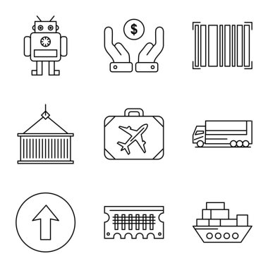 Boşluğu Kopyalayan Evrensel Simgelerin Seti  