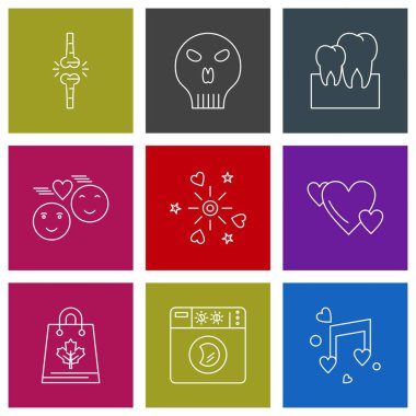 Boşluğu Kopyalayan Evrensel Simgelerin Seti  