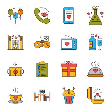 Boşluğu Kopyalayan Evrensel Simgelerin Seti  