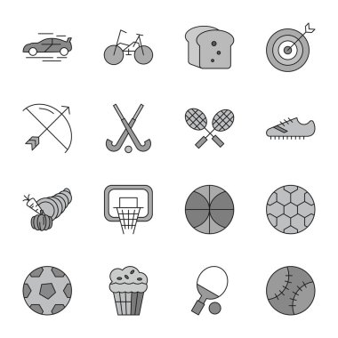 Boşluğu Kopyalayan Evrensel Simgelerin Seti  