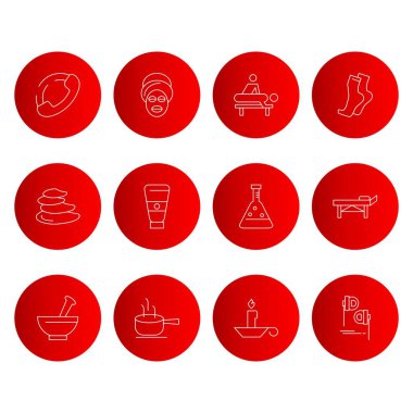 Web ve mobil uygulama için basit simgeler, vektör illüstrasyonu 