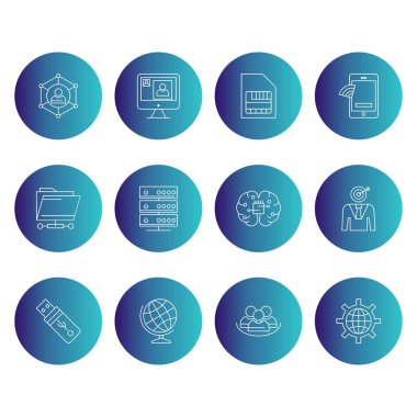 12 Evrensel Piksel Mükemmel Simge